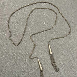 Kendra Scott Lariet Fringe Tassel PHARA Necklace in Gold